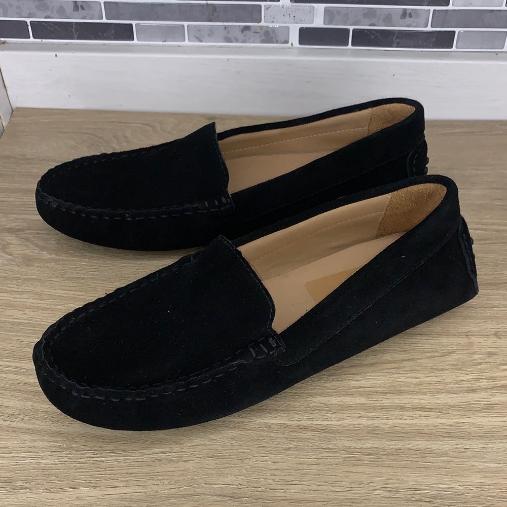 QUINCE NWOT BLACK SUEDE LEATHER LOAFERS SIZE 9 US - Picture 4 of 7